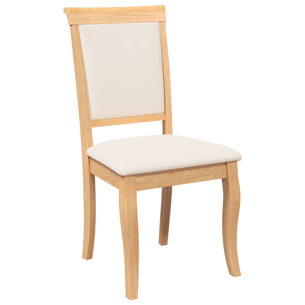 valgomojo kėdės su pagalvėlėmis 2 vnt Natūrali medžio masyvo