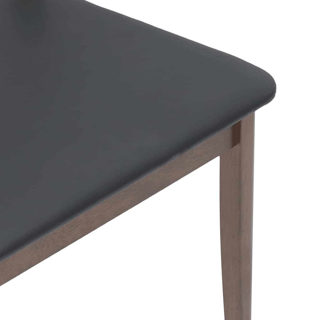 valgomojo kėdės su pagalvėlėmis 2 vnt Ruda medžio masyvo guma