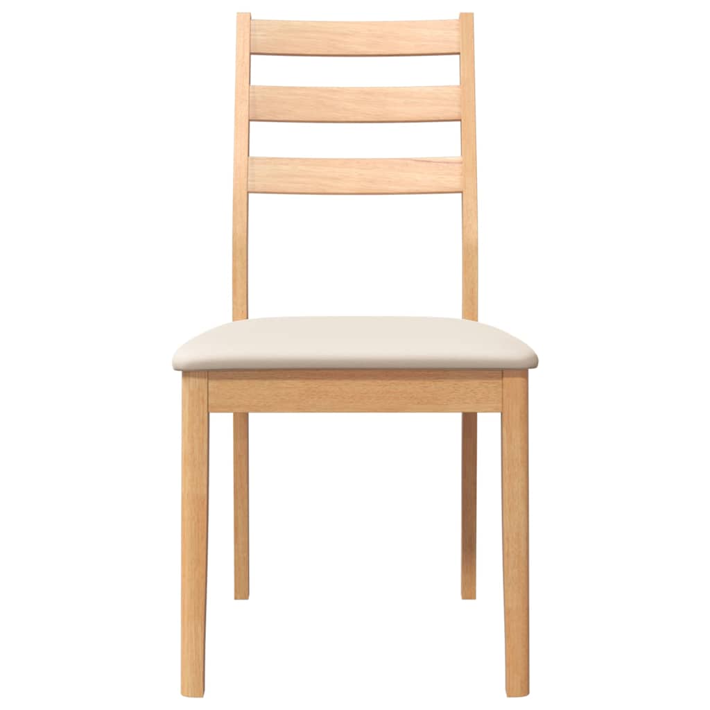 valgomojo kėdės su pagalvėlėmis 2 vnt Natūrali medžio masyvo