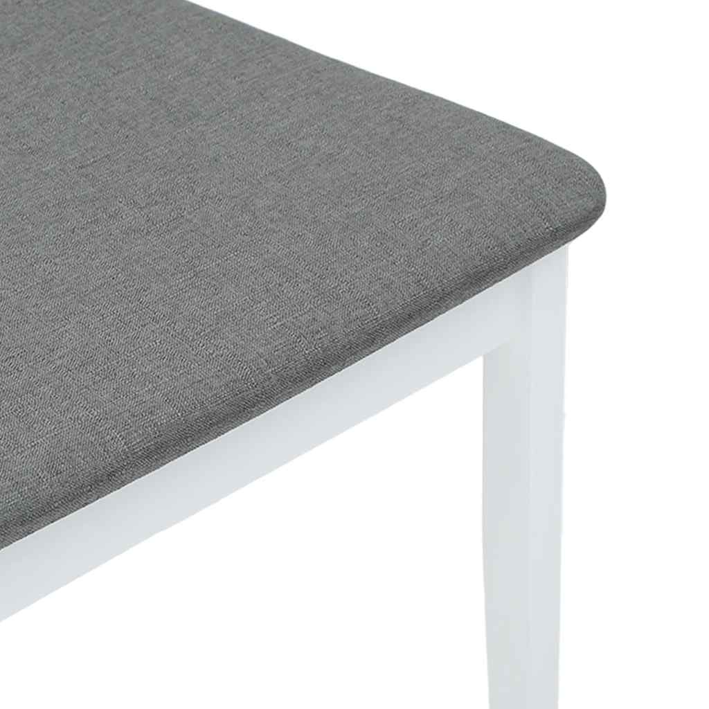 valgomojo kėdės su pagalvėlėmis 2 vnt Balta medžio masyvo guma