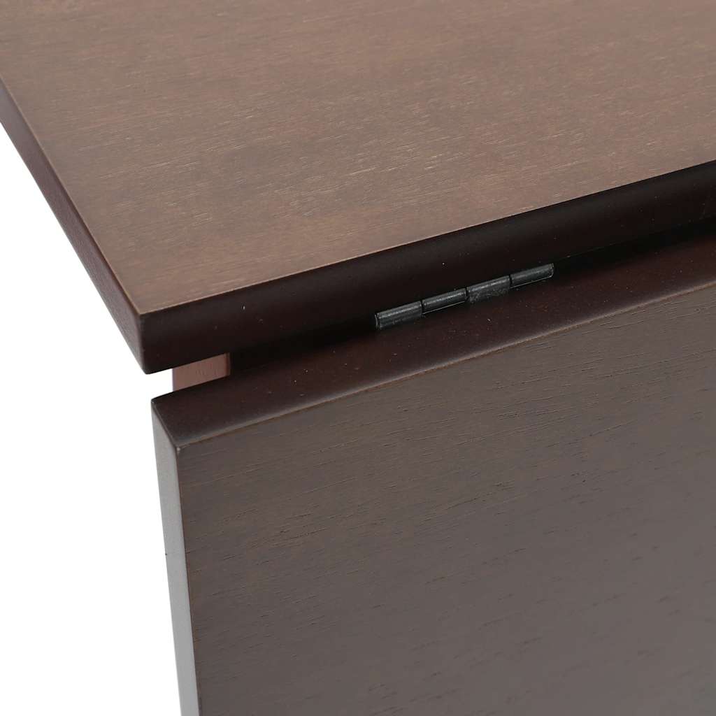 Valgomojo stalas Ruda medžio masyvo guma