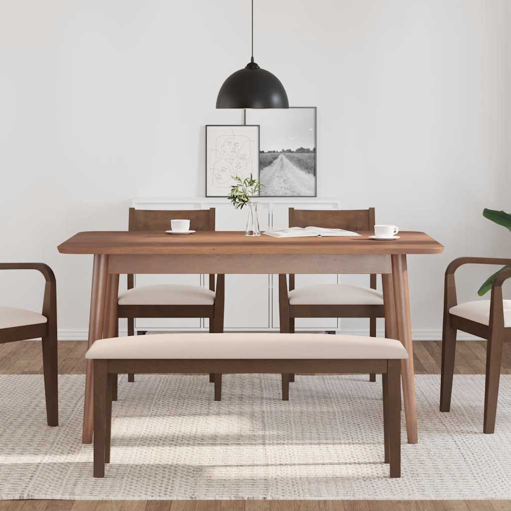 Suoliukas 110 cm Ruda medžio masyvo guma