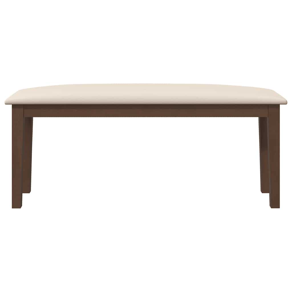 Suoliukas 110 cm Ruda medžio masyvo guma