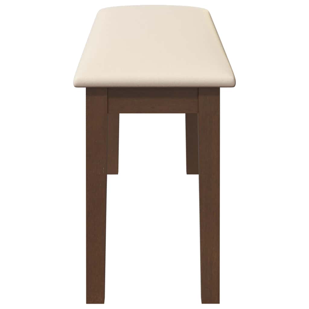 Suoliukas 110 cm Ruda medžio masyvo guma