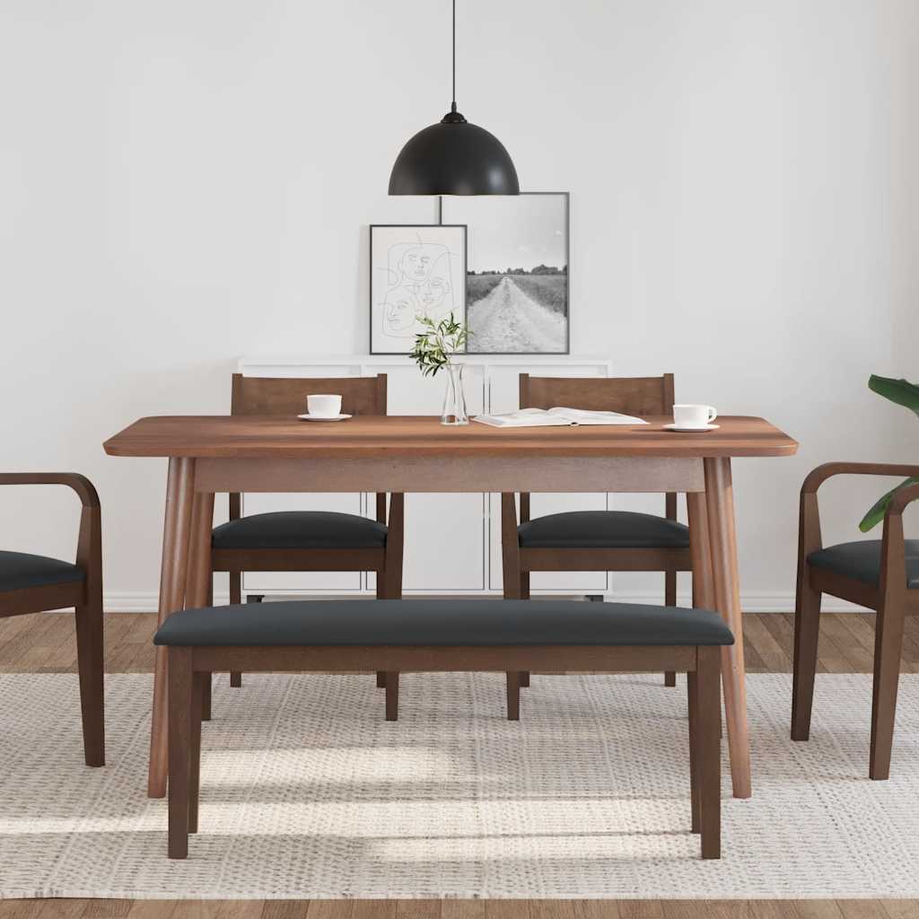 Suoliukas 110 cm Ruda medžio masyvo guma