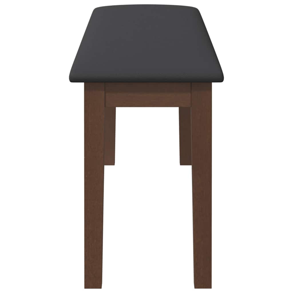 Suoliukas 110 cm Ruda medžio masyvo guma