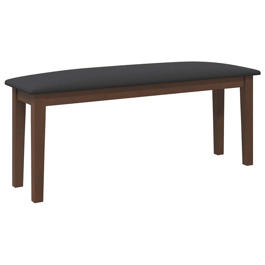 Suoliukas 110 cm Ruda medžio masyvo guma