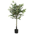 Dirbtinis fikusas, žalios spalvos, 30cm, 480 lapai