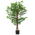 Dirbtinis fikuso augalas, žalios spalvos, 20cm, 788 lapai