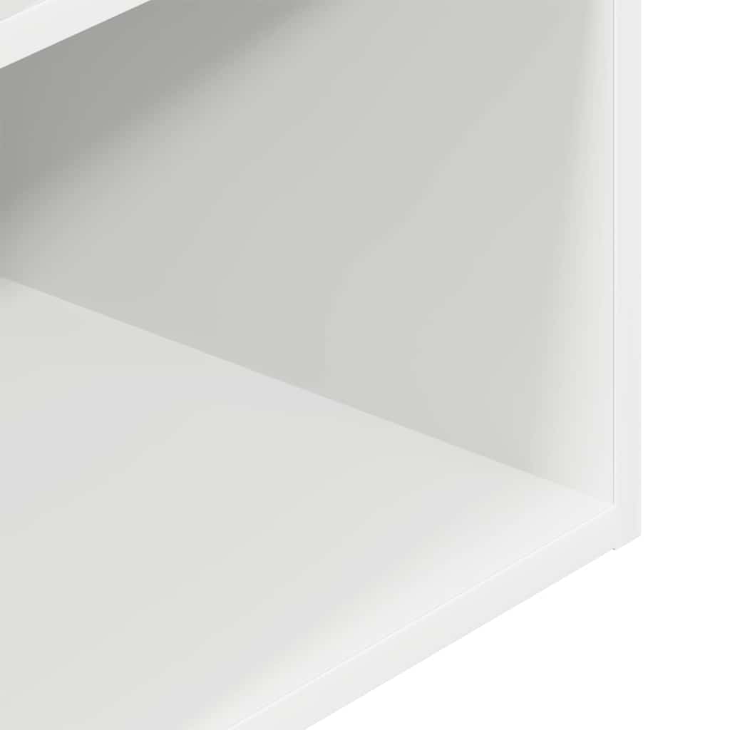 Naktinės spintelės su stalčiumi, 2vnt., balta, 35x34x66,5cm