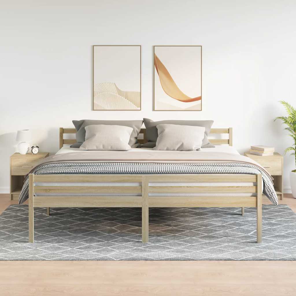 Naktinės spintelės su stalčiumi, 2vnt., ąžuolo, 40x34x50cm