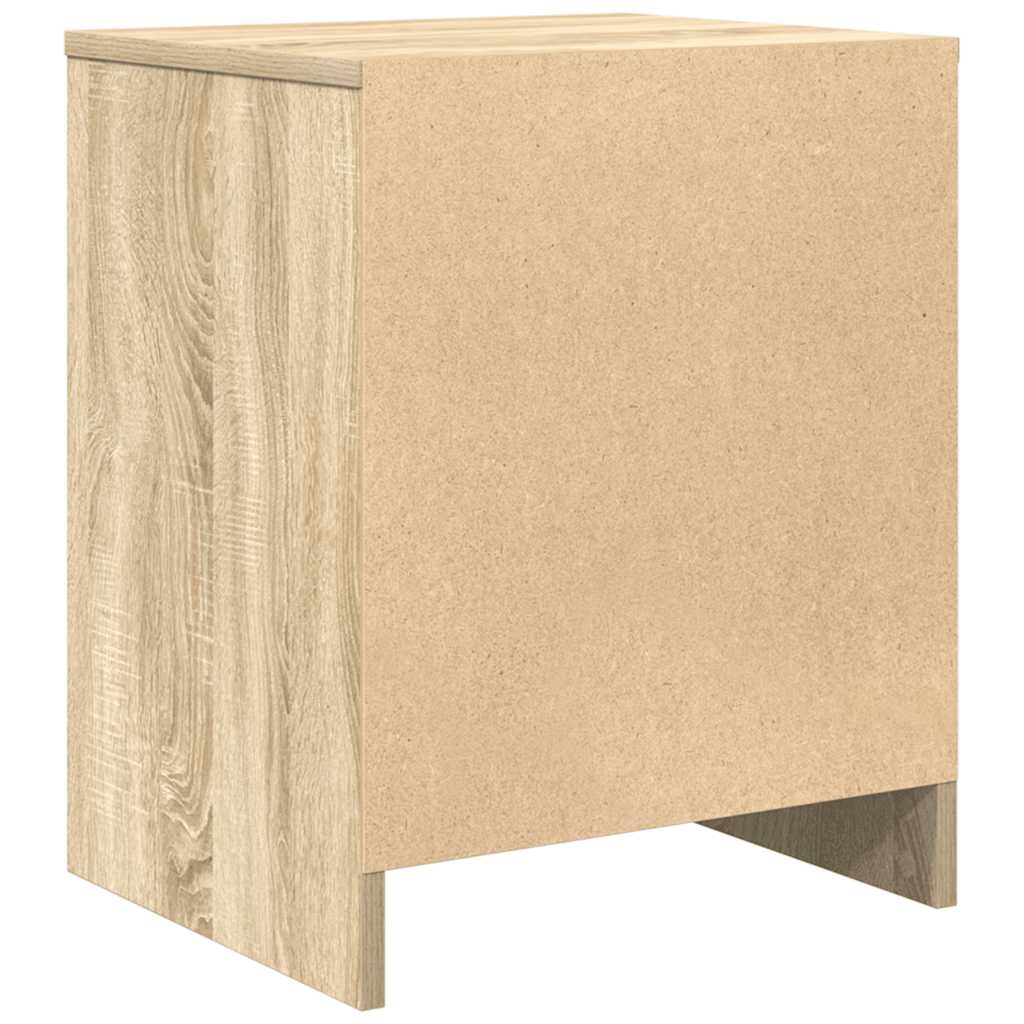 Naktinės spintelės su stalčiumi, 2vnt., ąžuolo, 40x34x50cm
