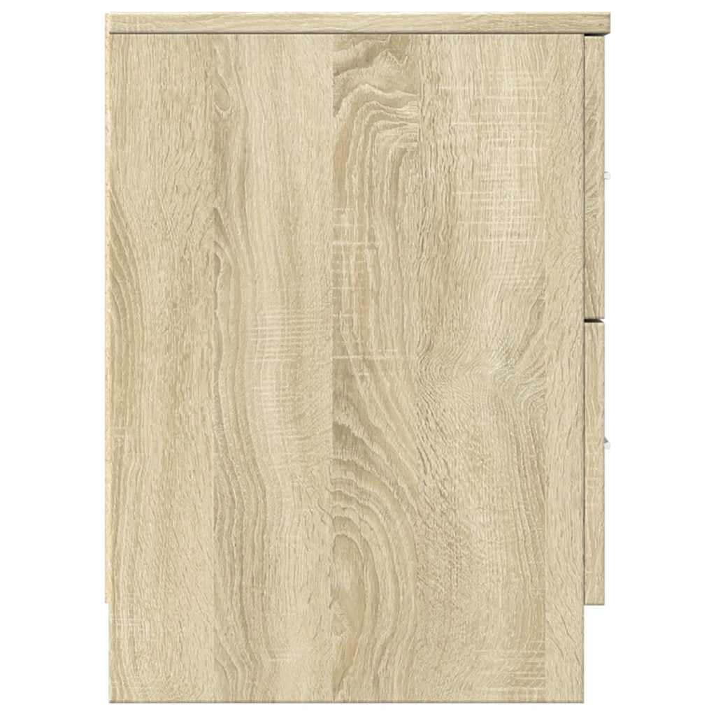 Naktinės spintelės su 2 stalčiais, 2vnt., ąžuolo, 40x36x50cm