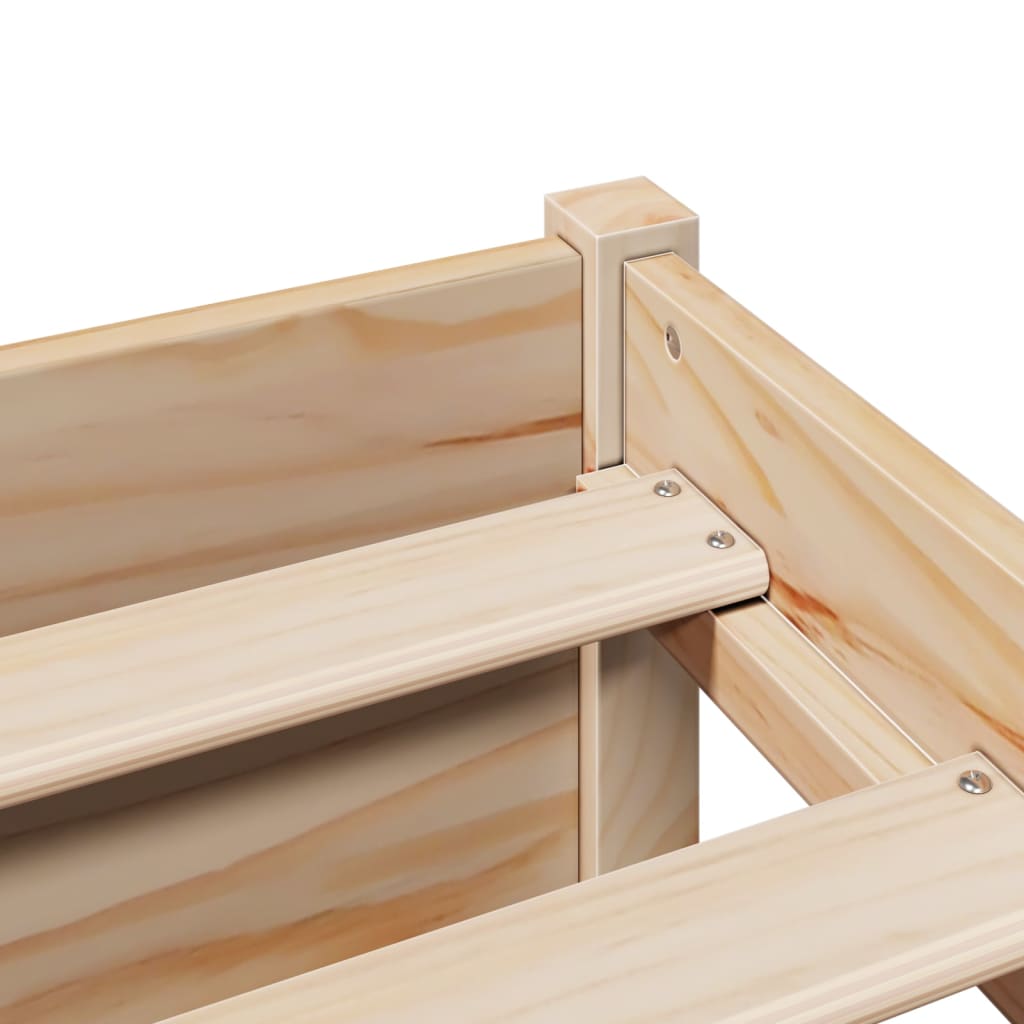 Lova su knygų spinta be čiužinio, 180x200cm, pušies masyvas