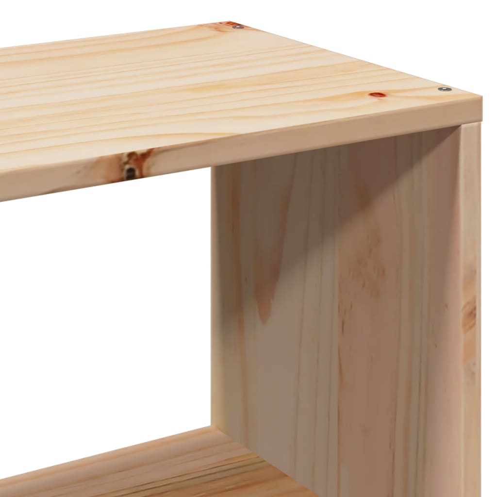 Lova su knygų spinta be čiužinio, 140x200cm, pušies masyvas