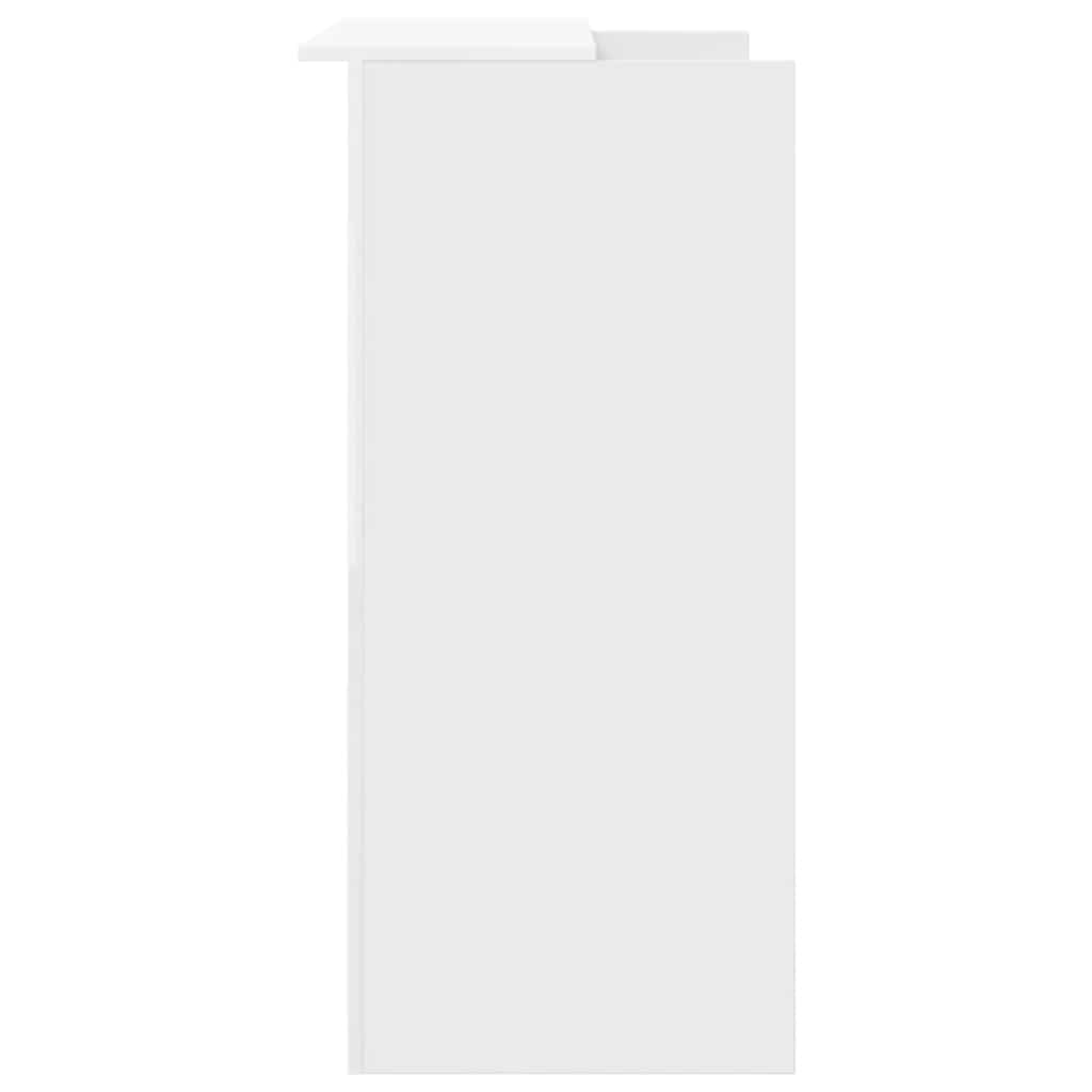 Registratūros stalas, baltas, 100x50x103,5 cm, inžinerinė mediena