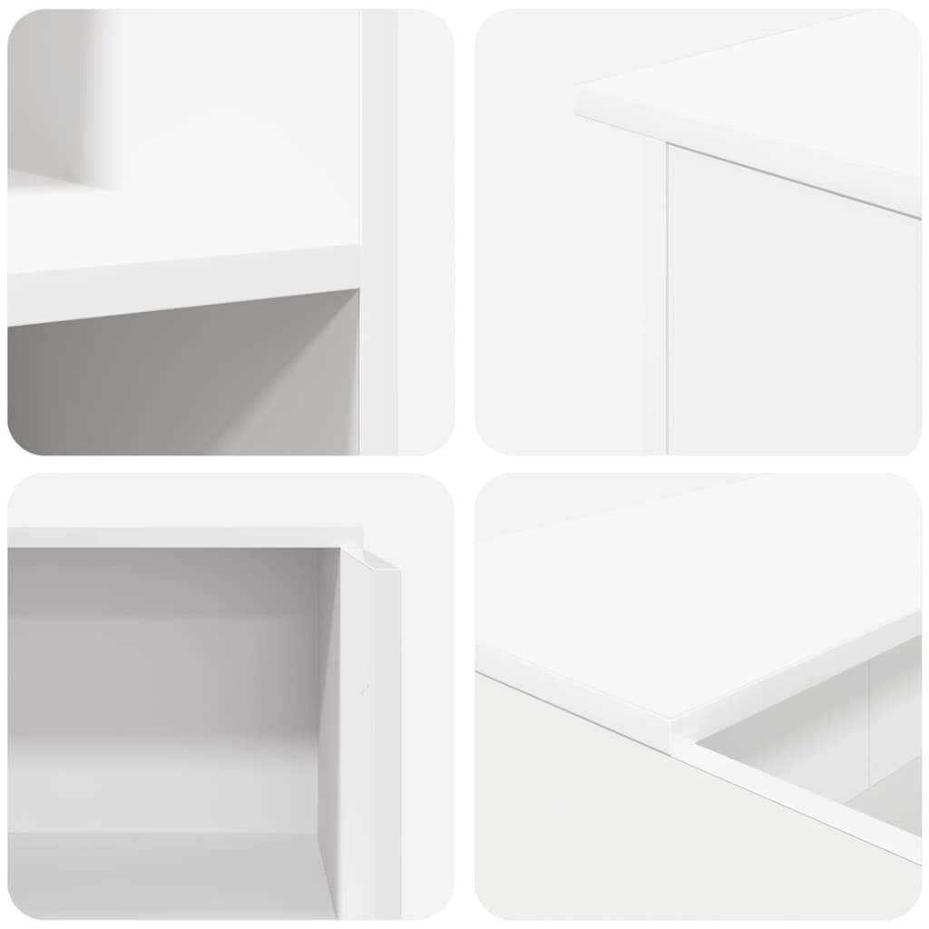 Registratūros stalas, baltas, 100x50x103,5 cm, inžinerinė mediena