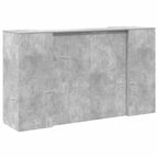Registratūra, betono pilkas, 180x50x103,5 cm, apdirbta mediena