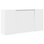 Registratūros stalas, baltas, 200x50x103,5 cm, inžinerinė mediena