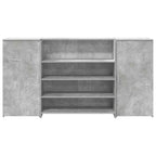 Registratūra, betono pilkas, 200x50x103,5 cm, apdirbta mediena