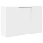 Registratūra, baltos spalvos, 155x50x103,5 cm, apdirbta mediena