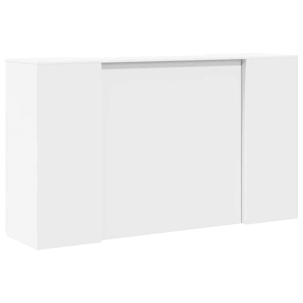 Registratūros stalas, baltas, 180x50x103,5 cm, inžinerinė mediena