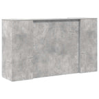 Registratūra, betono pilkas, 180x50x103,5 cm, apdirbta mediena