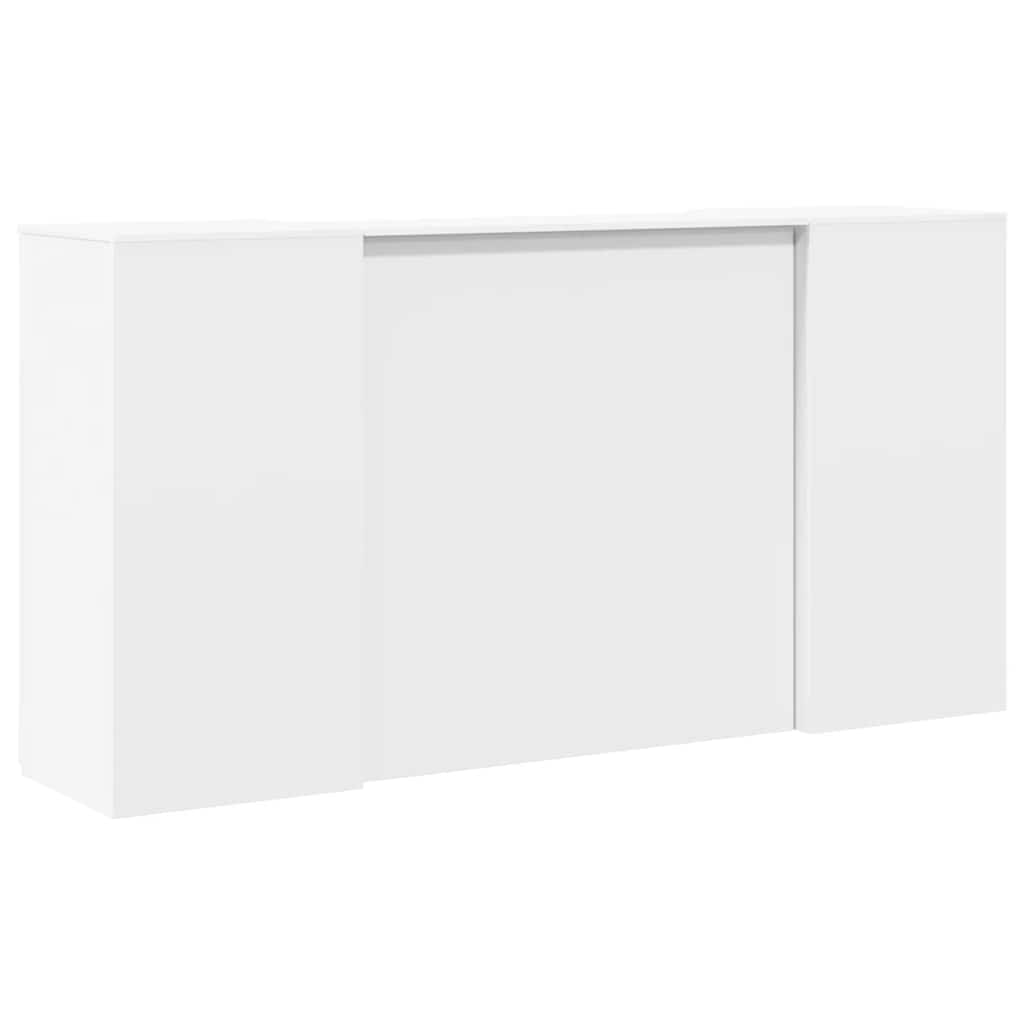 Registratūra, baltos spalvos, 200x50x103,5 cm, apdirbta mediena