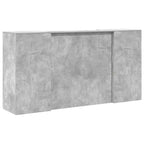 Registratūra, betono pilkas, 200x50x103,5 cm, apdirbta mediena