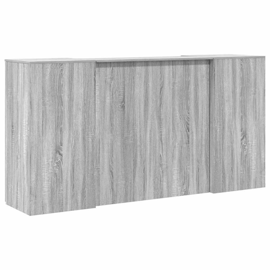 Registratūra, pilkas ąžuolo, 200x50x103,5 cm, apdirbta mediena
