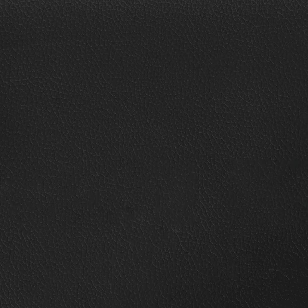 Valgomojo kėdės, 2 vnt., juodos, dirbtinė oda