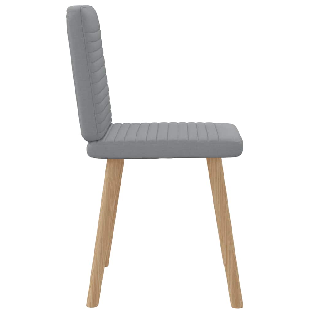 Valgomojo kėdės, 2vnt., šviesiai pilkos spalvos, audinys