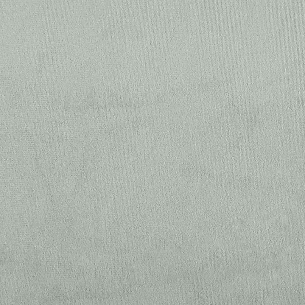 Valgomojo kėdės, 2vnt., šviesiai pilkos spalvos, aksomas