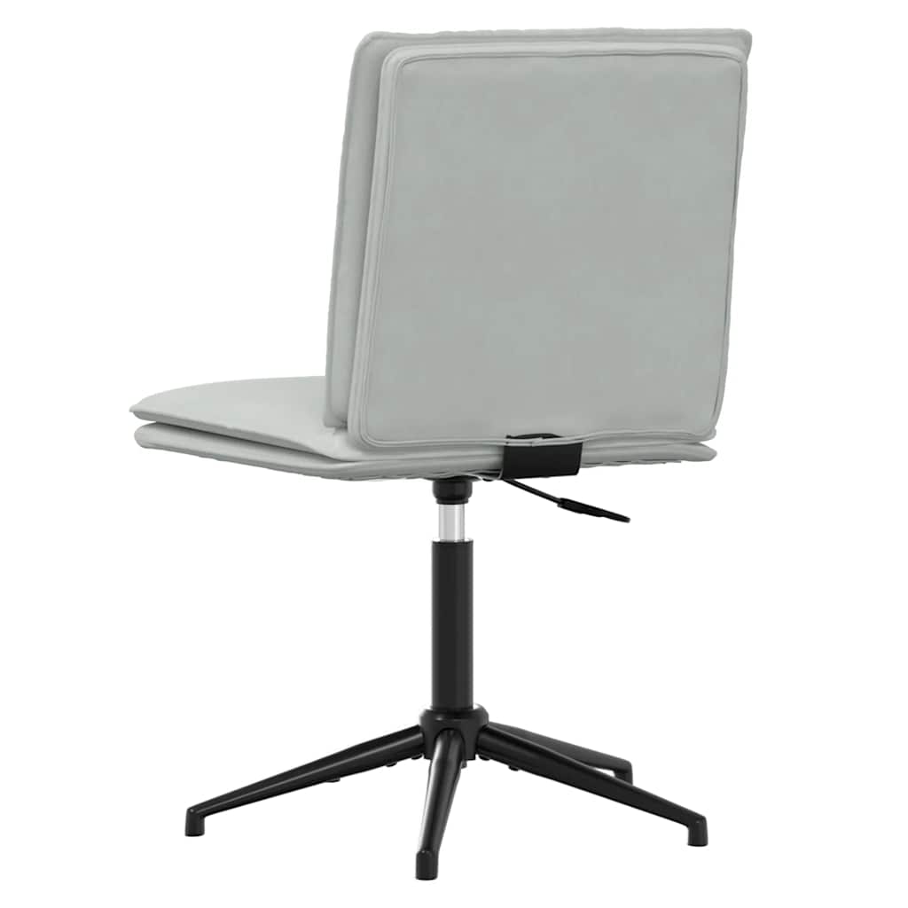 Valgomojo kėdė, šviesiai pilkos spalvos, aksomas