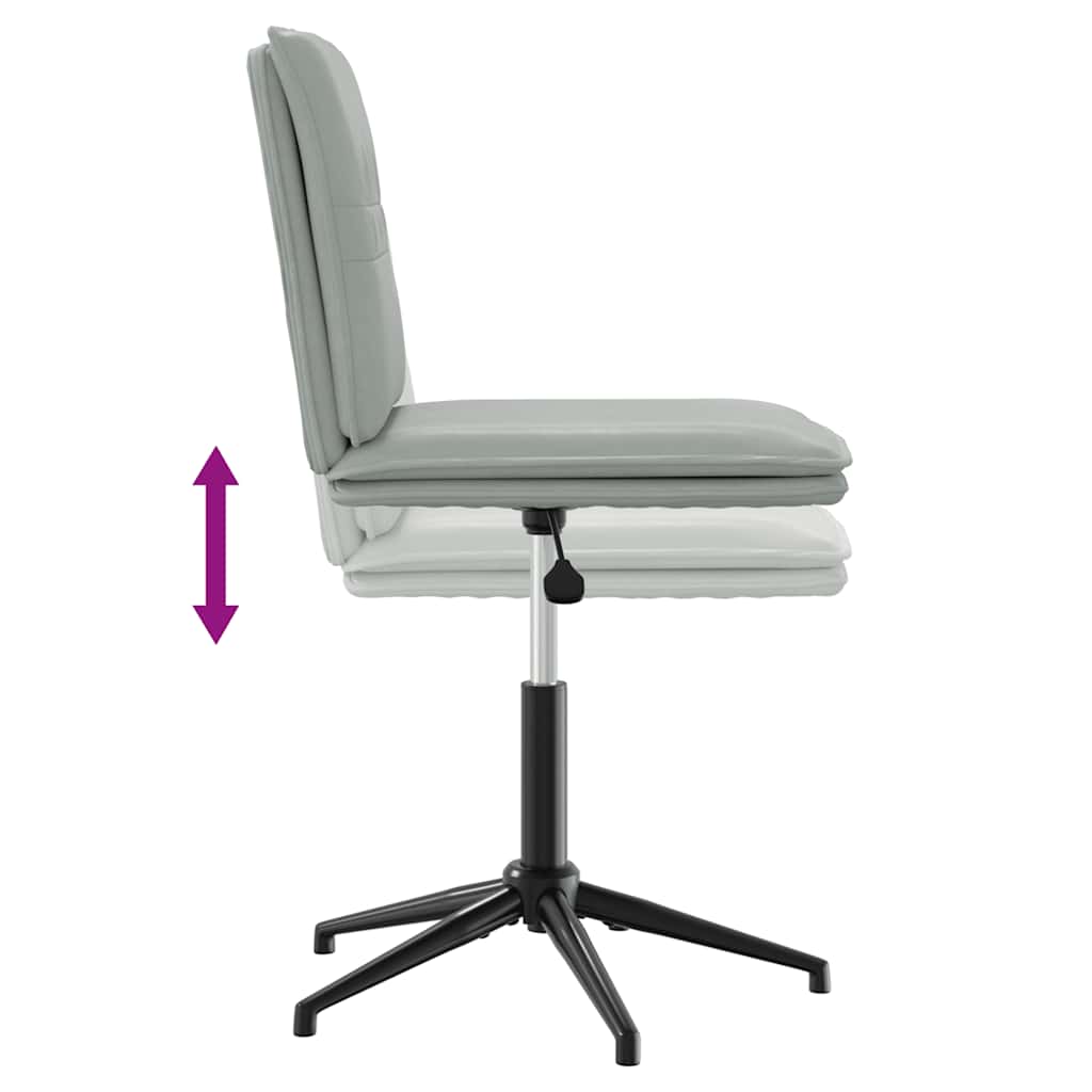 Valgomojo kėdė, šviesiai pilkos spalvos, aksomas