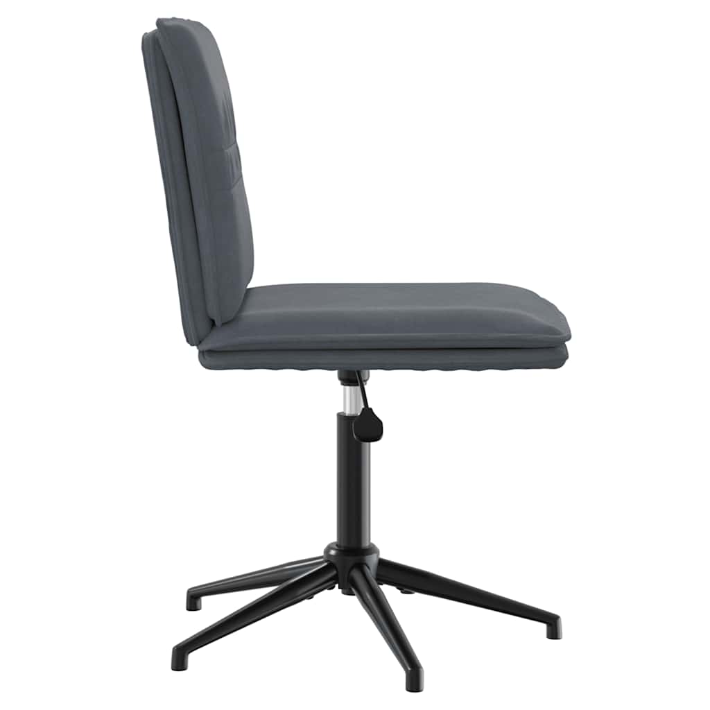 Valgomojo kėdė, tamsiai pilkos spalvos, aksomas