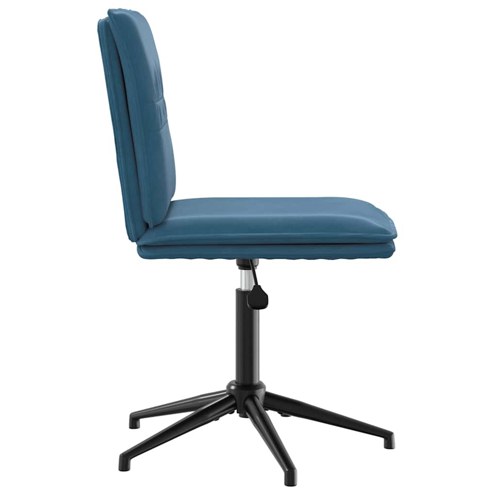 Valgomojo kėdė, mėlynos spalvos, aksomas