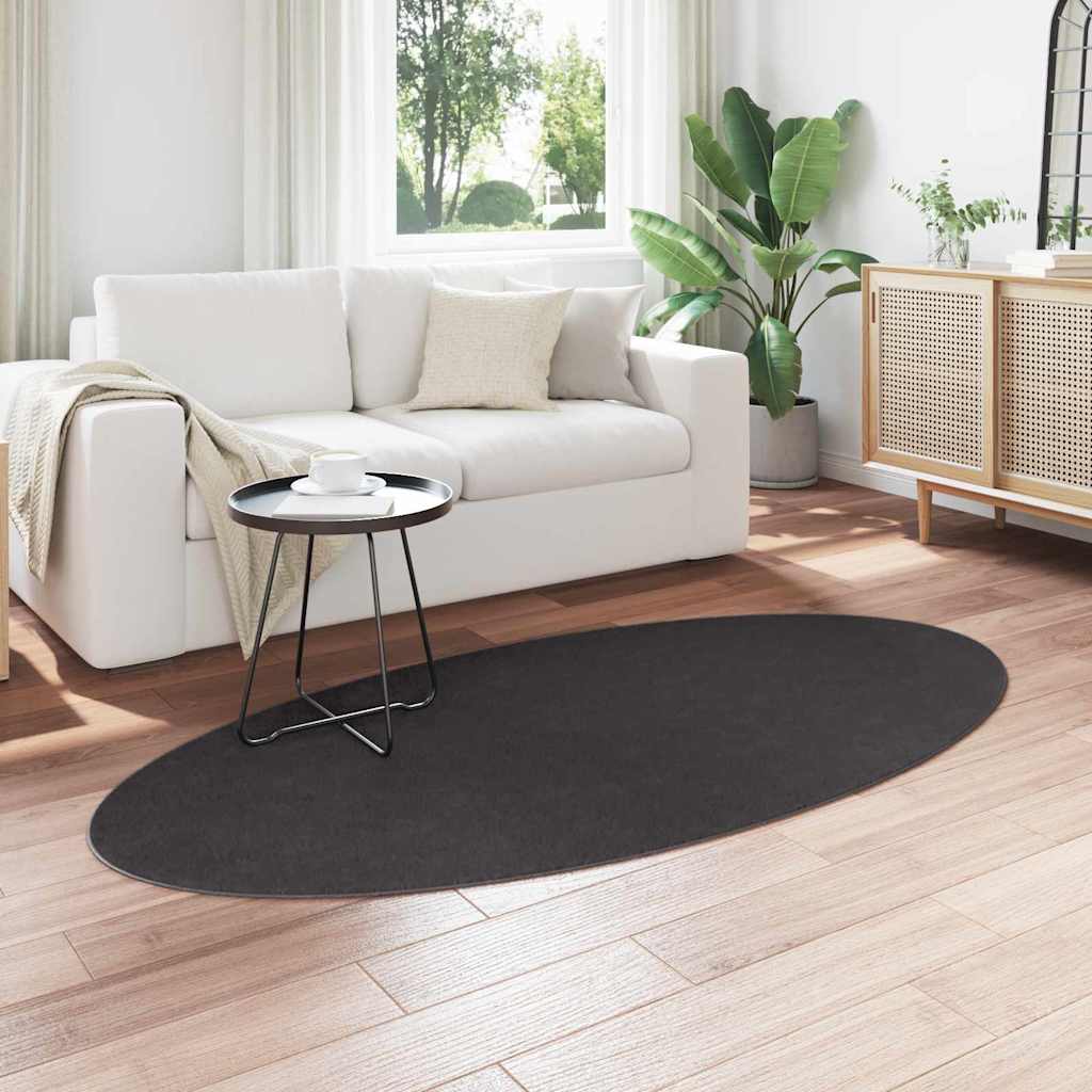 Kilimas HUARTE Antracitas 100 x 200 cm 100% poliesteris