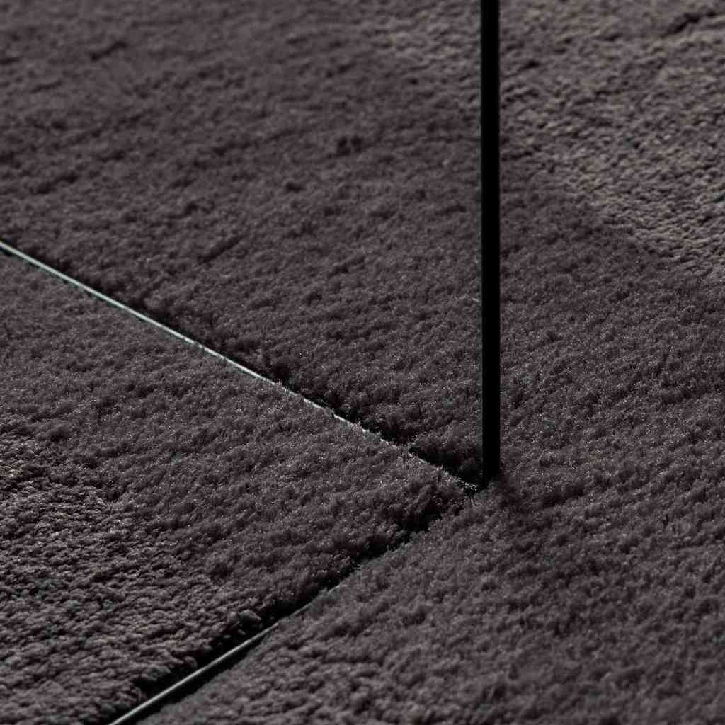 Kilimas HUARTE Antracitas 200 x 140 cm 100% poliesteris