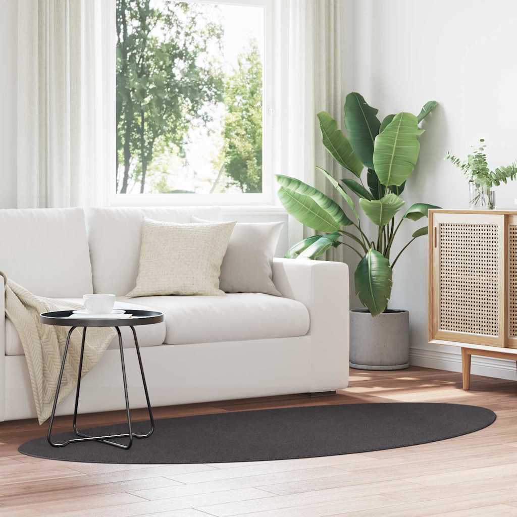 Kilimas HUARTE Antracitas 100 x 200 cm Poliesteris