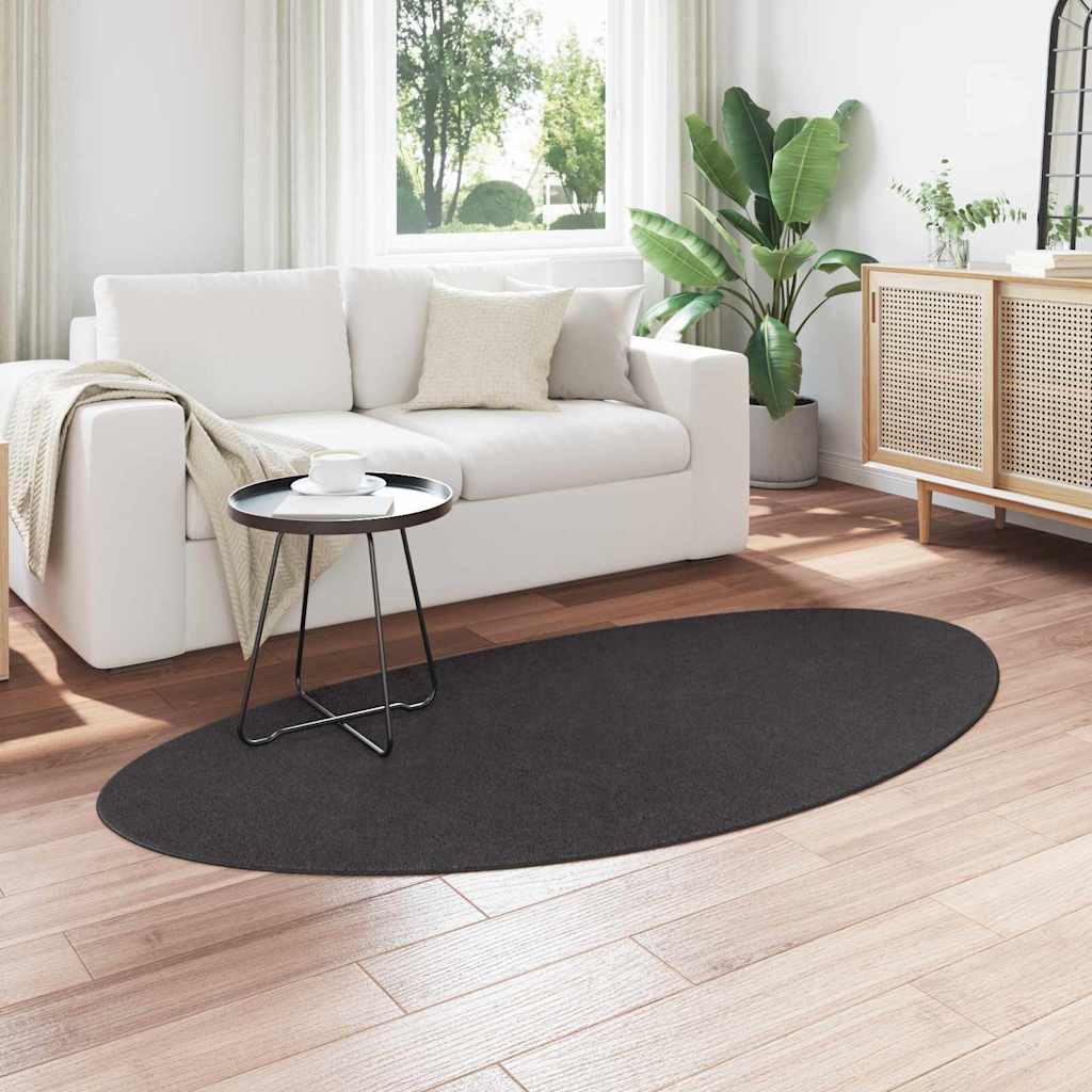Kilimas HUARTE Antracitas 100 x 200 cm Poliesteris