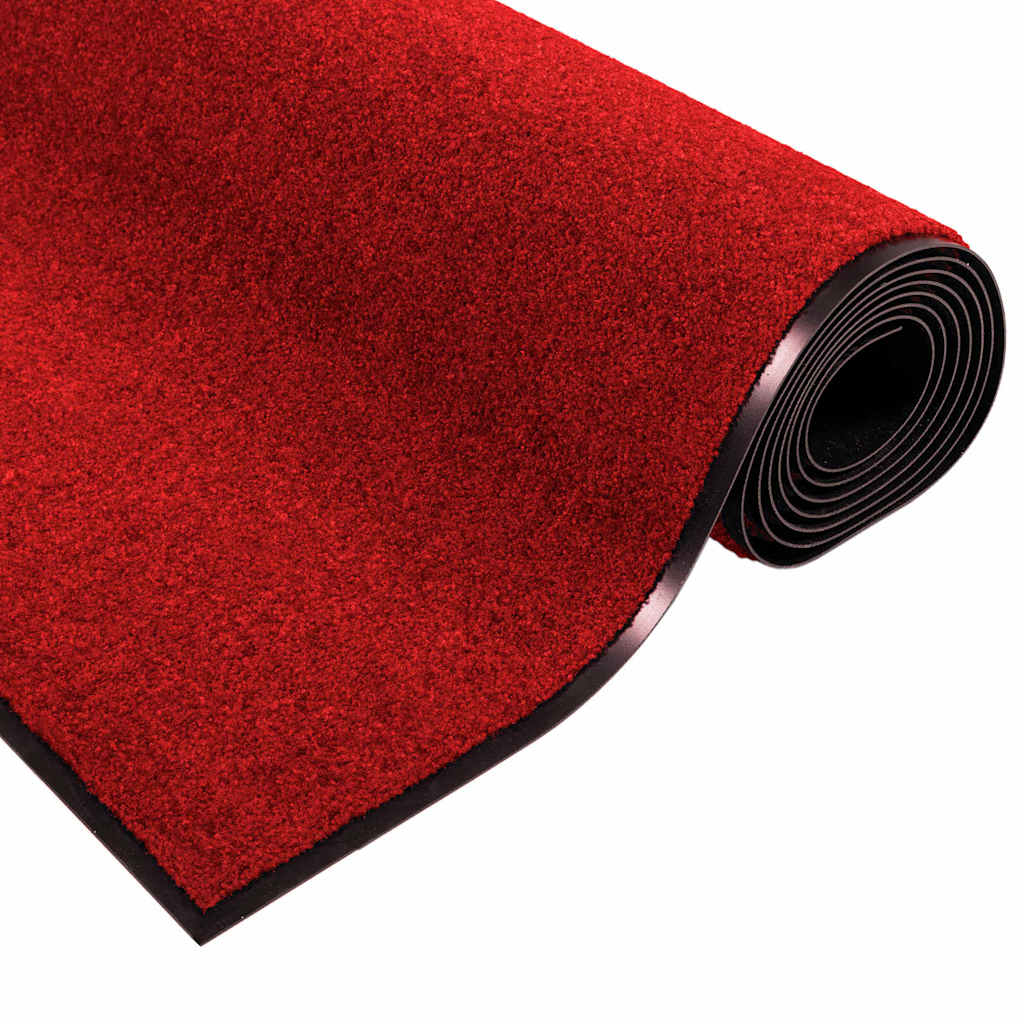 Durų kilimėlis Raudona ir Juoda 120 x 250 cm 100% poliamidas