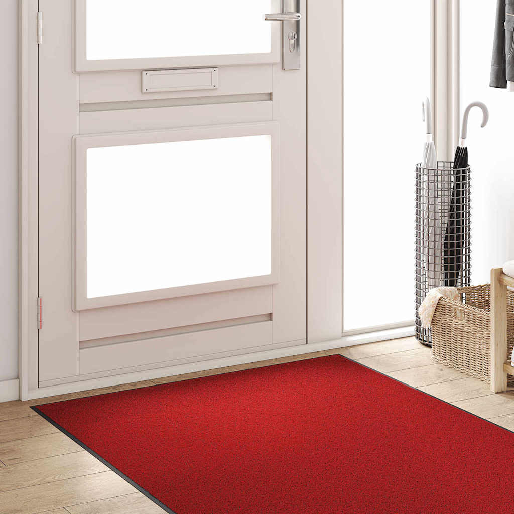 Durų kilimėlis Raudona ir Juoda 120 x 250 cm 100% poliamidas