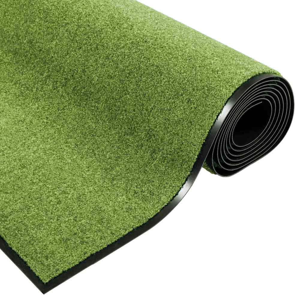Durų kilimėlis Žalia ir juoda 120 x 250 cm Poliamidas ir PVC