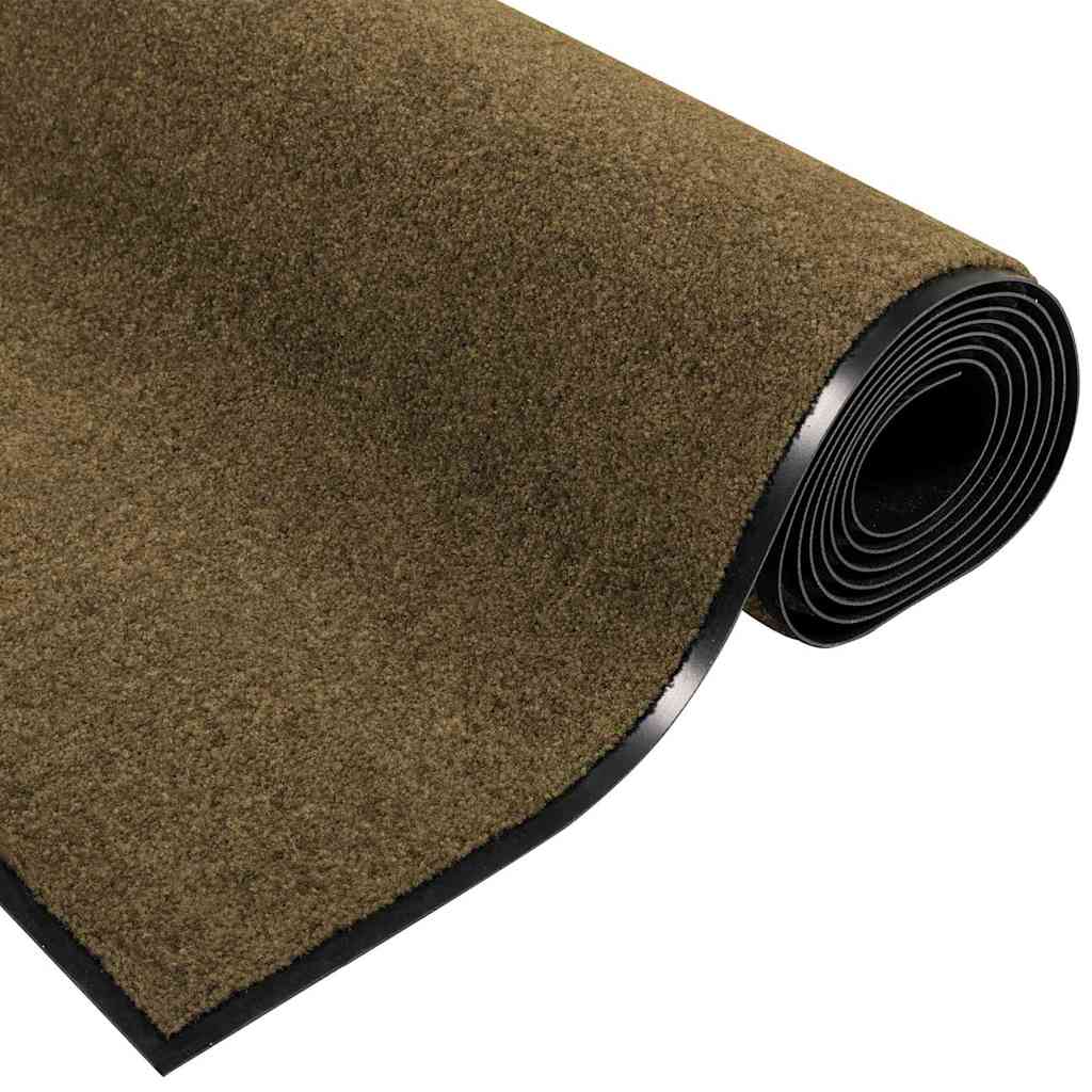 Durų kilimėlis Ruda ir juoda 120 x 250 cm Poliamidas ir PVC