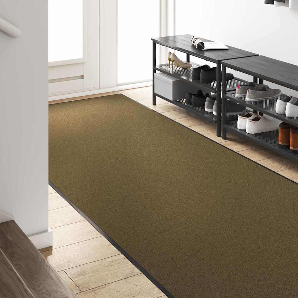 Durų kilimėlis Ruda ir juoda 120 x 250 cm Poliamidas ir PVC