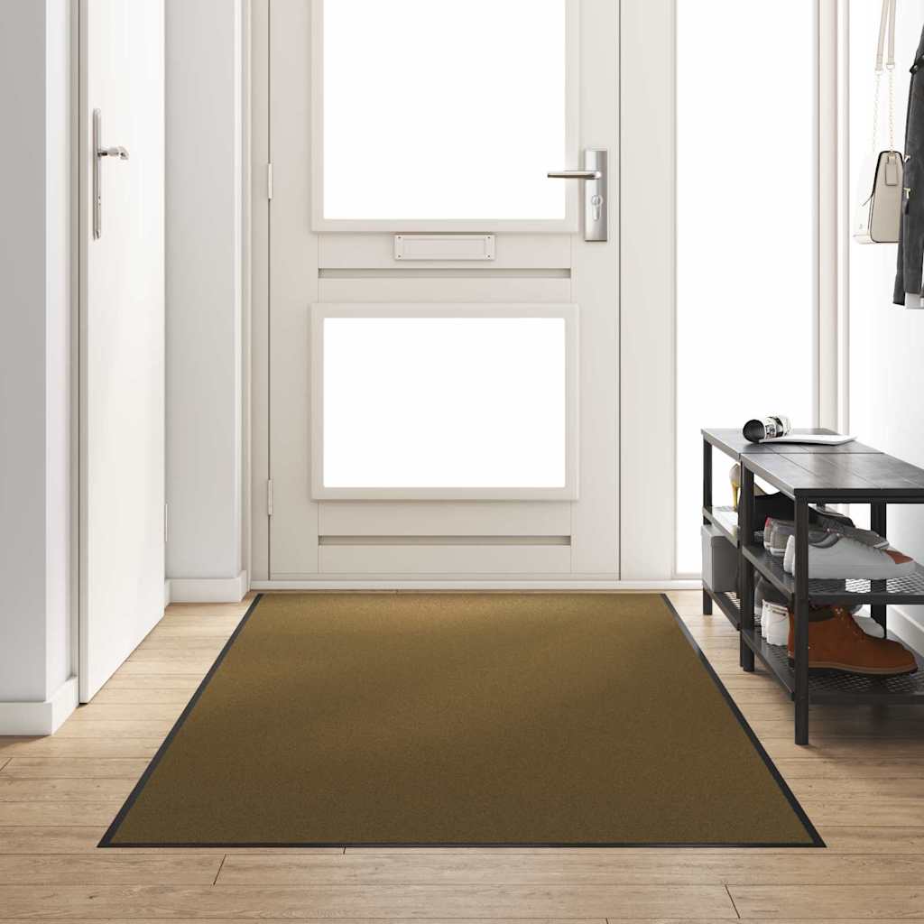 Durų kilimėlis Ruda ir juoda 120 x 250 cm Poliamidas ir PVC