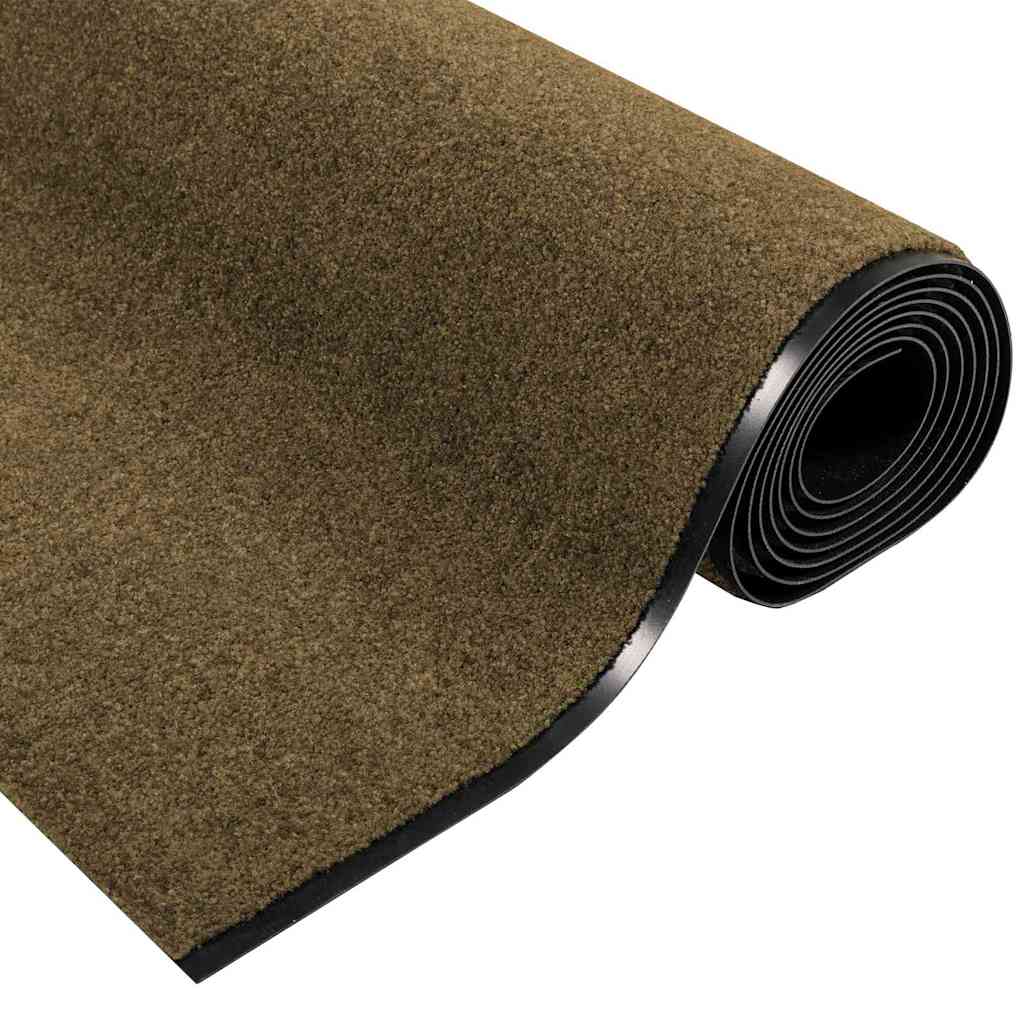 Durų kilimėlis Ruda ir juoda 120 x 400 cm Poliamidas ir PVC