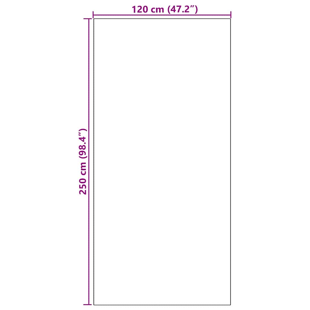 Durų kilimėlis Mėlyna ir juoda 120 x 250 cm Poliamidas ir PVC