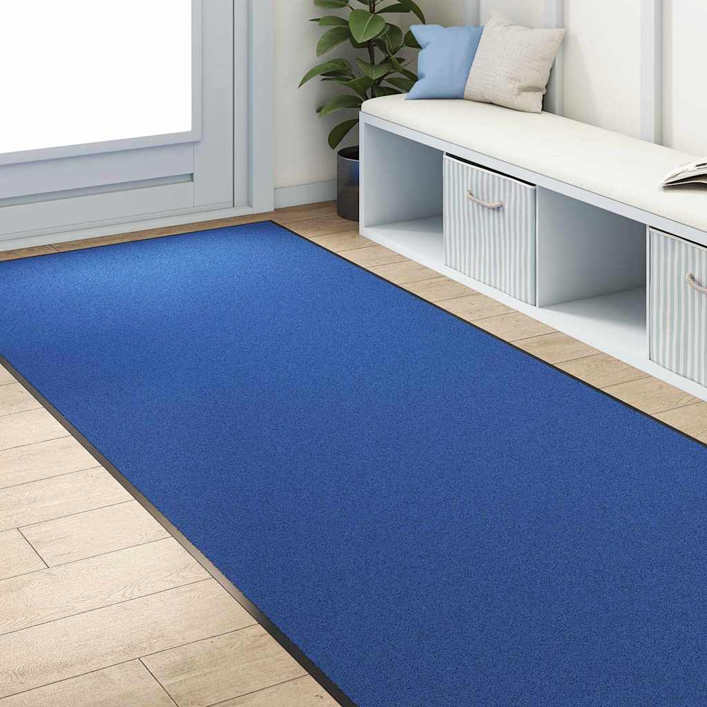 Durų kilimėlis Mėlyna ir juoda 120 x 300 cm Poliamidas ir PVC